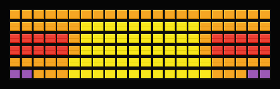 Sun art sunset visualization on split-flap board