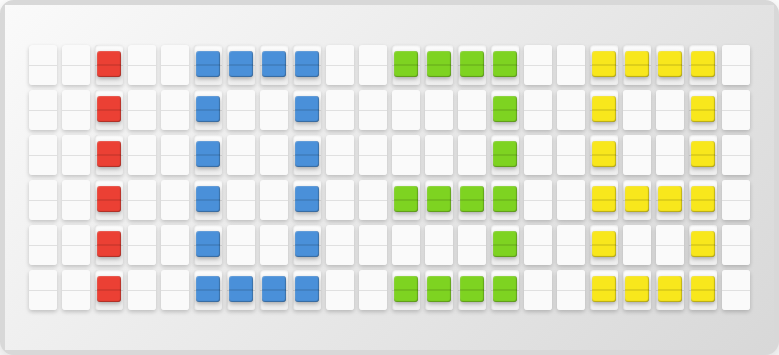 Visual Clock on split-flap board